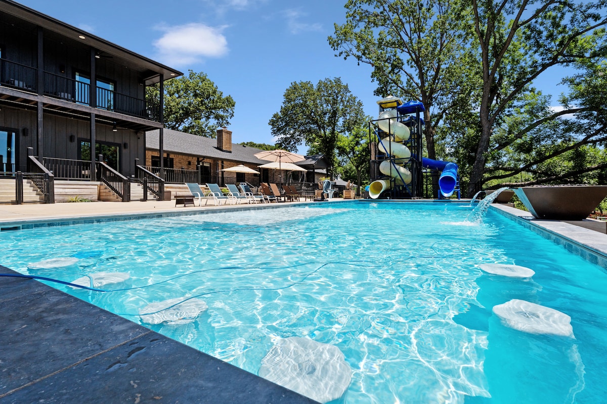 Pool overlooking the lake